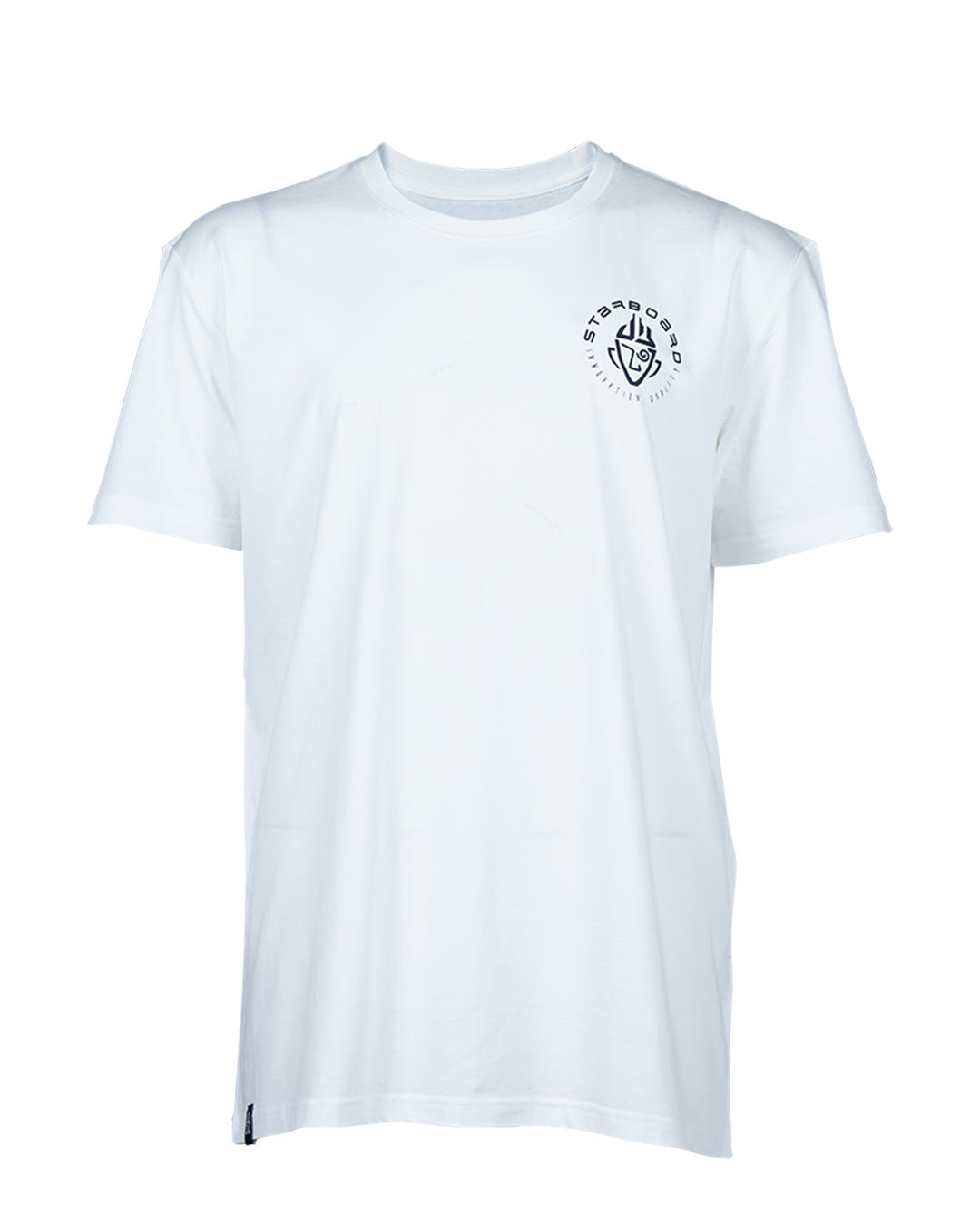 2024 Starboard Kids Pick A Color Tee: white short-sleeve crew neck with black logo