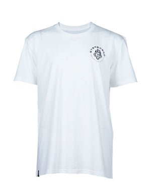 2024 Starboard Kids Pick A Color Tee: white short-sleeve crew neck with black logo