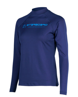 2024 Starboard Kids Team long sleeve navy blue rash guard with logo