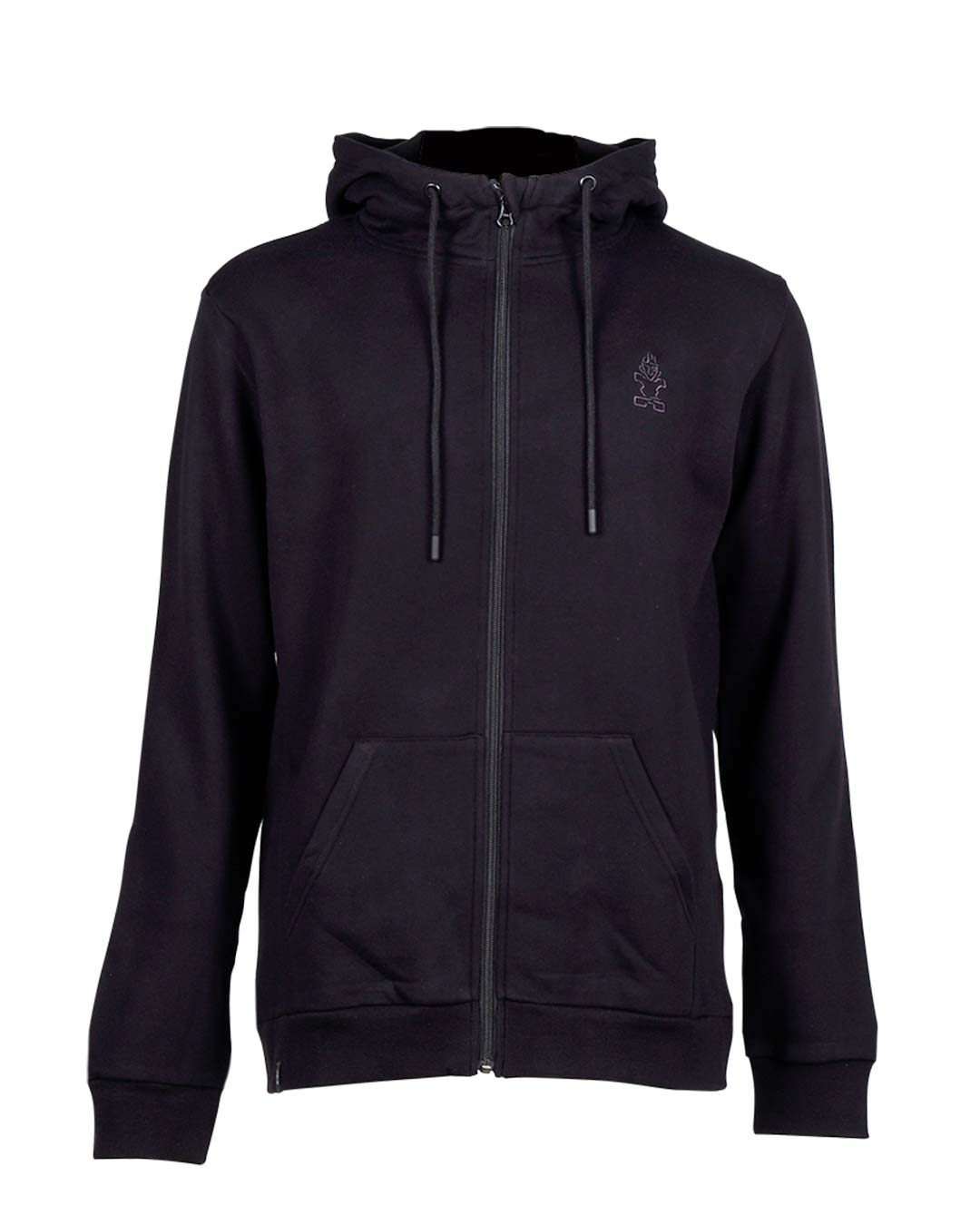 Black skull zip-up hoodie on 2024 Starboard Mens model