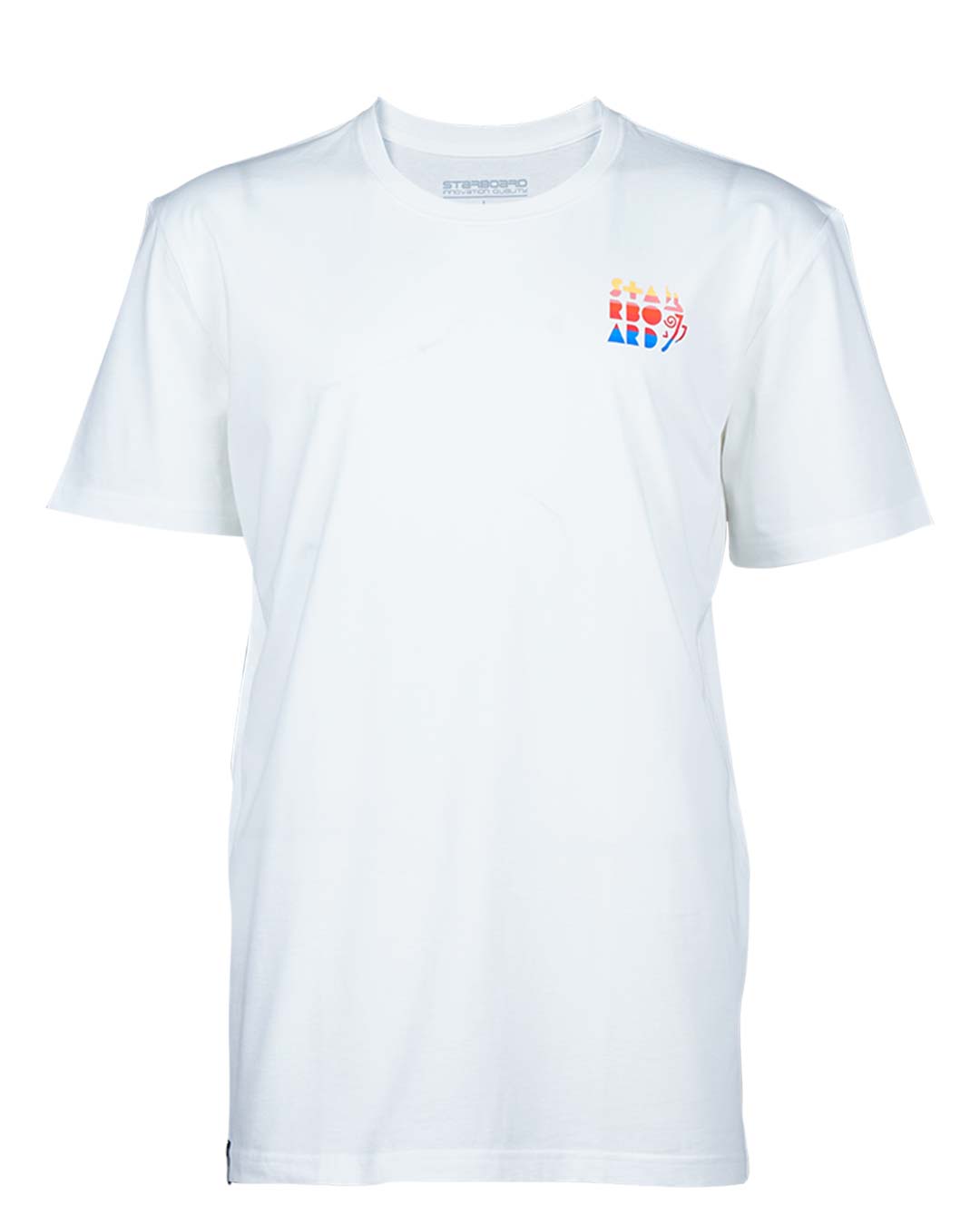 2024 Starboard Men’s Joy Mood Tee with white fabric and red blue chest graphic