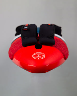 ISonic Speed red and white hoverboard with black wheels