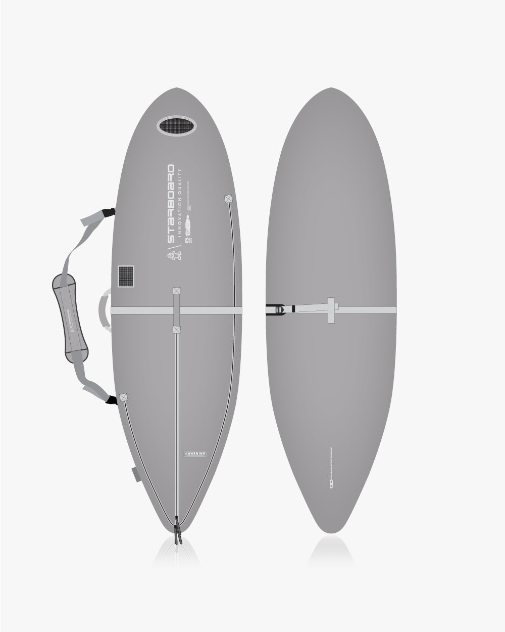 2019 Starboard 8’6’’ Carbon Fiber SUP Board in Ace Foil Bag with Leash and Fins