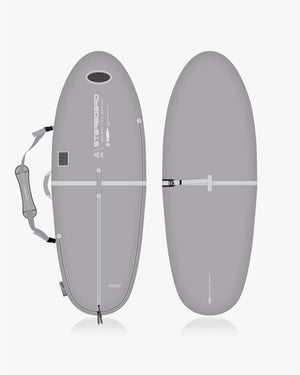 2019 Ocean & Earth 8’6’’ soft top SUP foilboard bag in gray/black