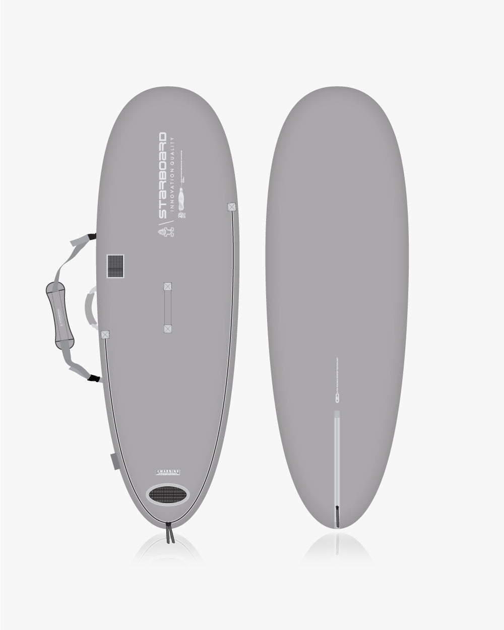 Grey 2019 Starboard 8’6’’ Soft Top SUP Windsurf Board in Ignite Bag