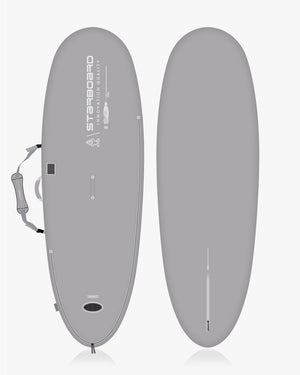 Grey Stargazer soft-top inflatable paddleboard in Windsurf Board Bag - Start 2