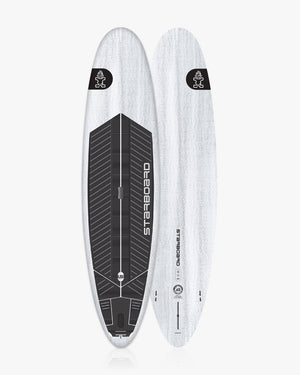 Stable white and black wood grain Longboard SUP paddleboard