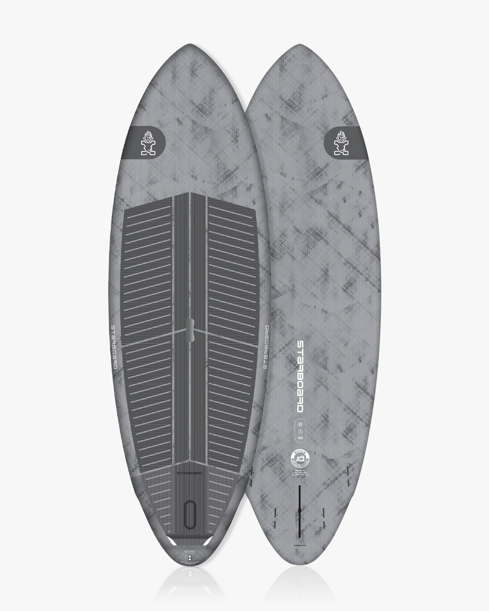 Grey and black Spice Paddleboard with EVA foam textured grip
