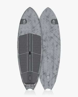 2019 Hobie Mirage iSUP TwinFin Paddleboard in gray marble pattern