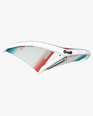White and red FreeWing AIR Team v5 kite with black accents