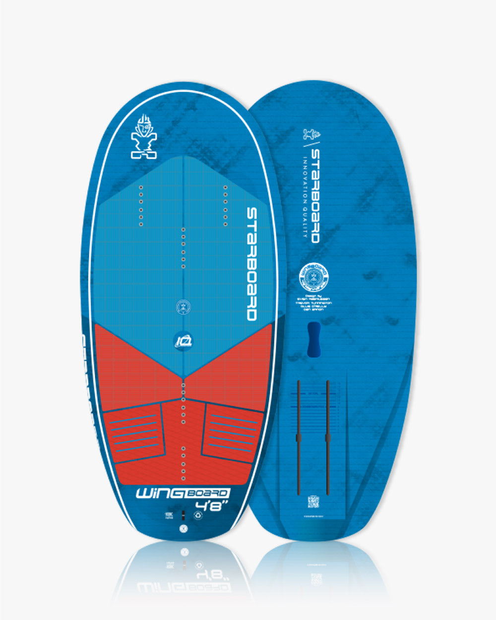 Blue and red 2024 Wingboard Foil kiteboarding board with Starboard logo