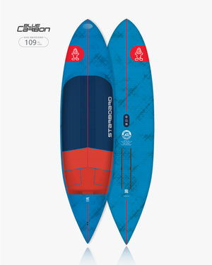 2025 Ace Foil foilboard with blue carbon design, red accents