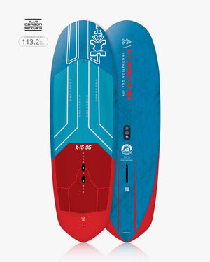 Sleek 2019 Hyperlite X-15 86 foilboard with blue red design delivers exceptional performance