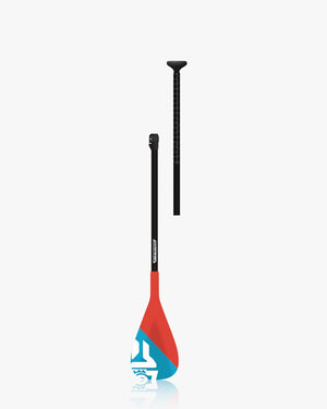 2024 Enduro Tiki Tech Lite Paddle with red and blue blades, black adjustable handle