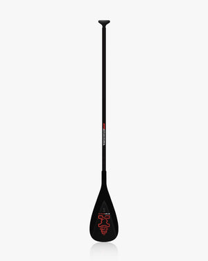 2024 Enduro Prepreg Carbon Paddle with black blade, red white design, adjustable shaft