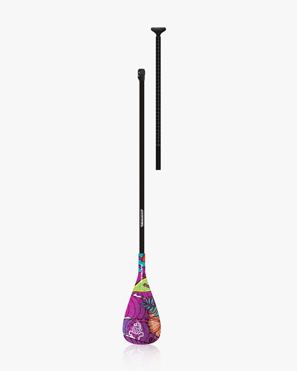 2024 Enduro Tiki Tech Sun Paddle: 3-piece adjustable SUP with floral design