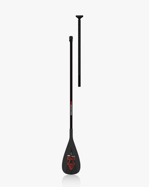 2024 Enduro Prepreg Carbon Paddle: black with red skull, adjustable length
