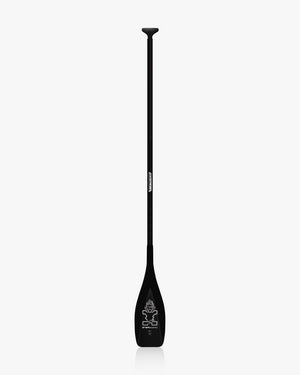 2024 Lima Carbon Paddle: Black fiberglass kayak paddle with white logo and handle