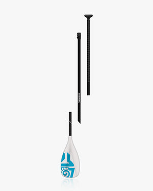 2024 Tufskin Paddle: white and blue with black adjustable shafts
