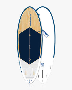 2019 Board Equity 8’6’’ SUP Paddleboard with Bamboo Deck and White Hull