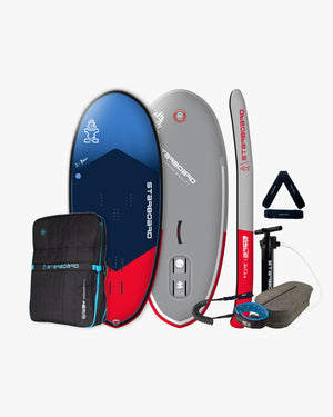 2019 Starboard 8’6’’ inflatable SUP foil board with red blue air foil design