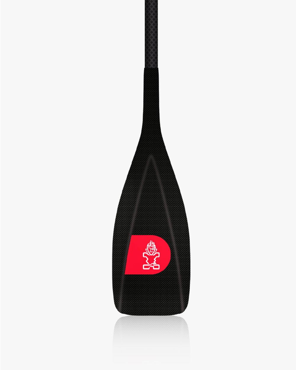 Lima Prepreg Carbon Paddle with black blade, red logo, carbon fiber shaft