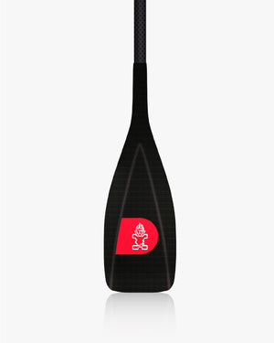 Lima Prepreg Carbon Paddle with black blade, red logo, carbon fiber shaft