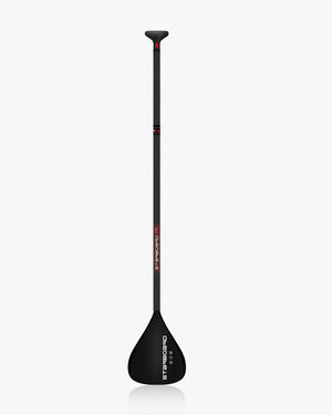 Foil Blade prepreg carbon paddle with red accents and adjustable length for SUP