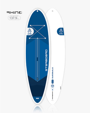 Blue and white Rhino 2025 Whopper inflatable paddleboard