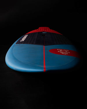 2025 Spice Paddleboard with blue red design and black accents