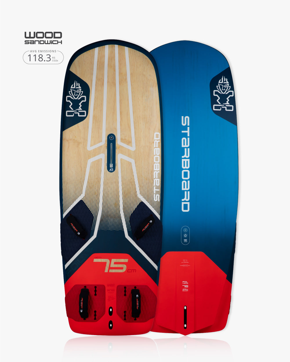 2019 Starboard 75 wood sandwich wakeboard in Foil FreeRide Windfoil Board