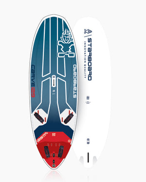 2024 Carve 5’6’’ Windsurf Board with Blue and Red Graphics