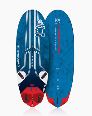 2024 iSonic Windsurf Board: Blue and Red Skull Design Composite Kiteboarding