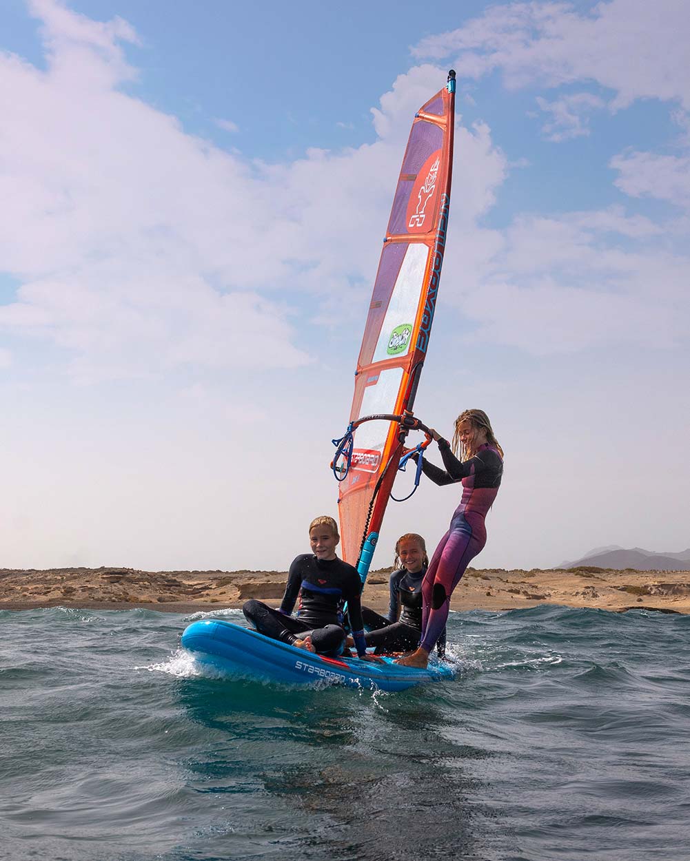 2019 Hobie Mirage Drive Paddleboard with Blue and Orange Sail on iSTART 2