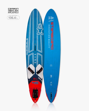 ISonic Speed Windsurf Board: 2019 Oceanus Carbon Reflex 3DTouch Paddleboard in Blue and Red