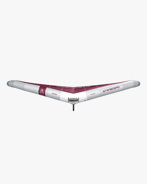 White and maroon Reactor Wing inflatable wingboard with sleek design