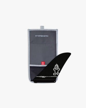 Black Stargazer skull fin in prepreg carbon Flash + SUP 204
