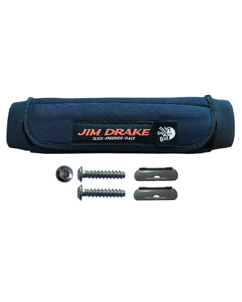 Slick Footrap Yulex natural rubber bike rack cover in fluoro orange