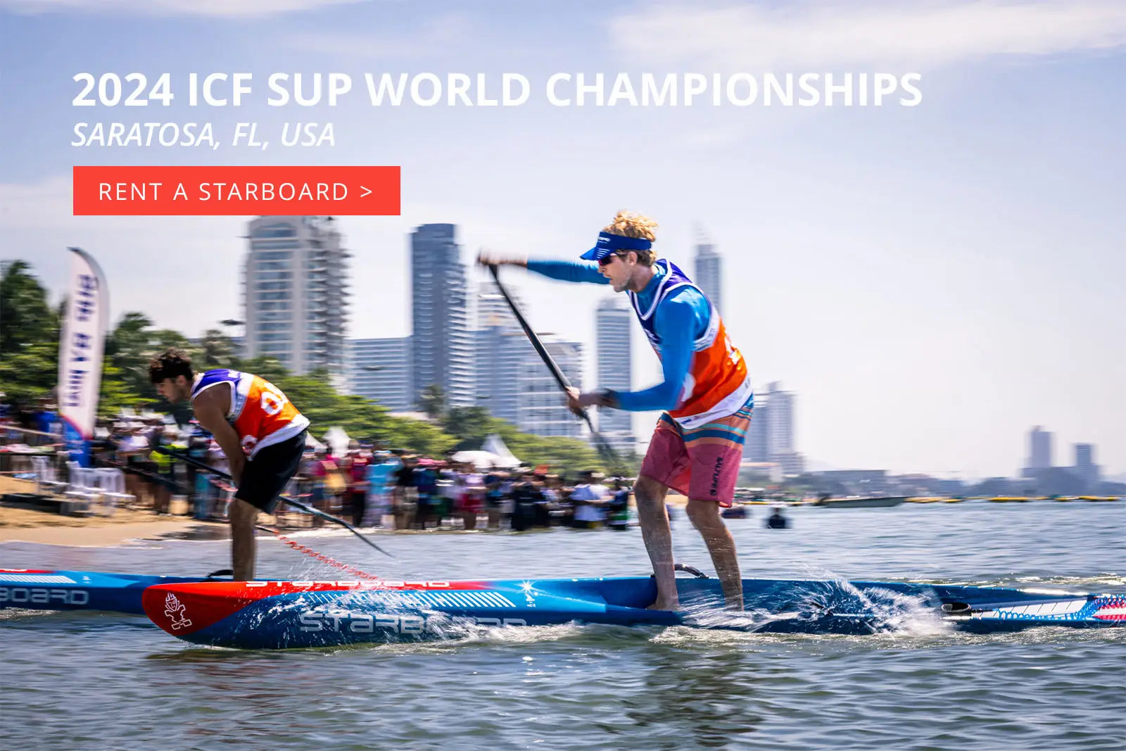 2024 ICF SUP World Championships paddleboard rental in Sarasota USA