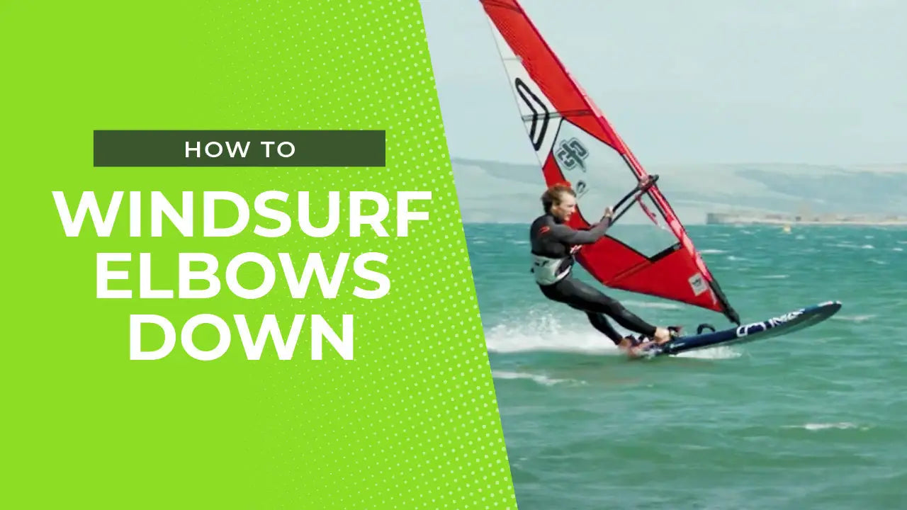 Red and white windsurf sail with black accents for performance sailing