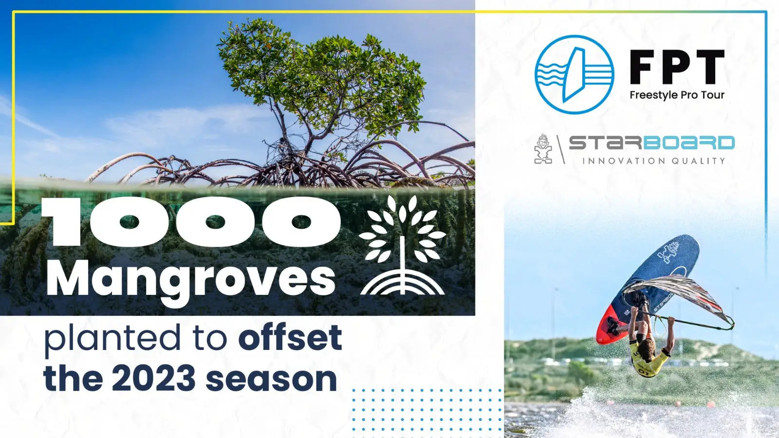 FPT and Starboard plant 1000 mangroves to offset 2023 Freestyle Pro Tour