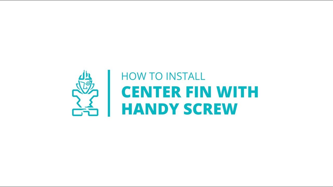 Blue-handled screwdriver with flame design for SUP fin installation