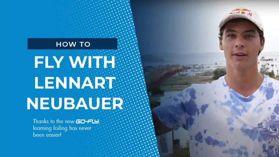 Blue cotton tie-dye t-shirt with white and gray patterns for windfoiling