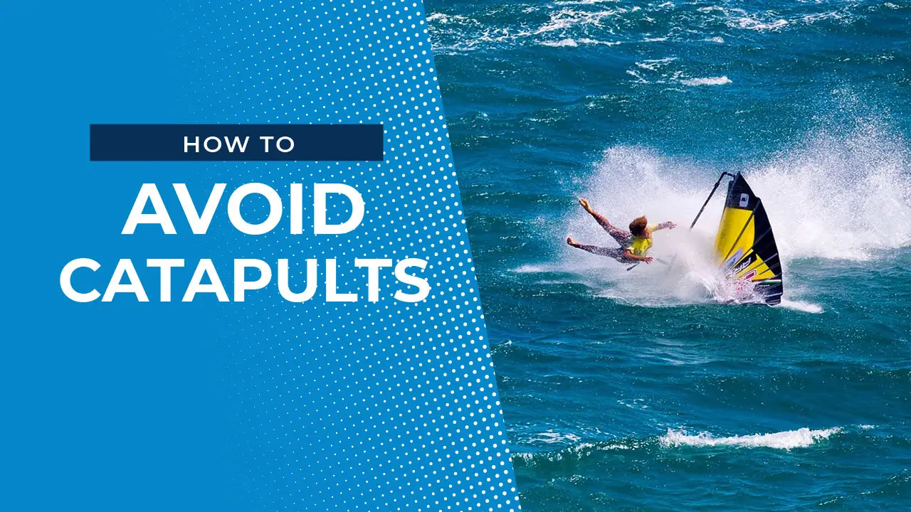 Yellow black windsurfing sail with white stripes, durable nylon