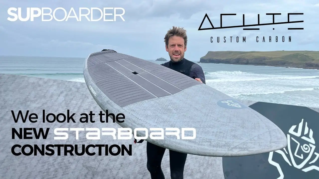 Starboard Acute custom carbon SUP board with solar panel design