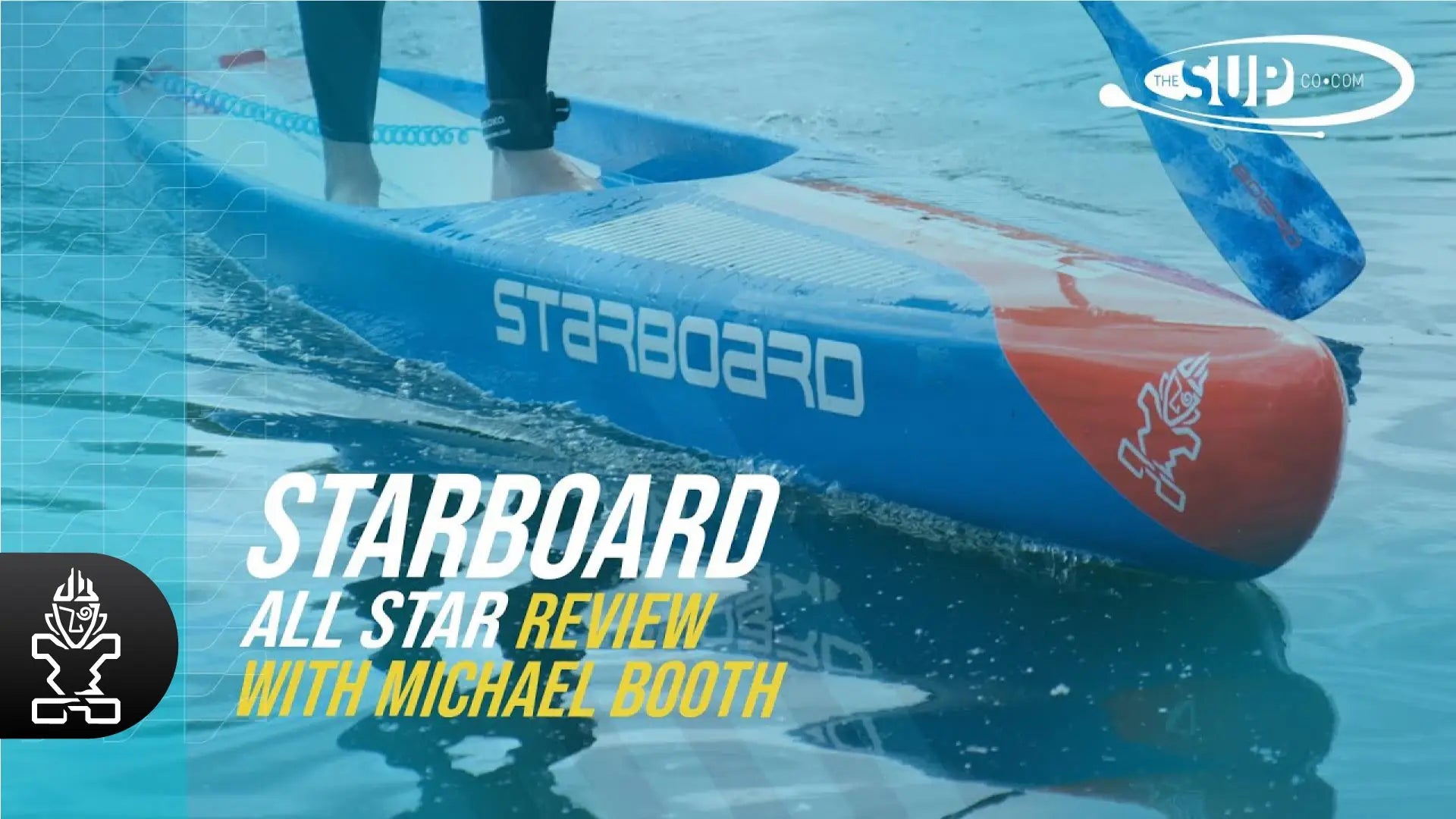 Starboard All Star inflatable SUP with blue red accents by SUPCompany Michael Booth