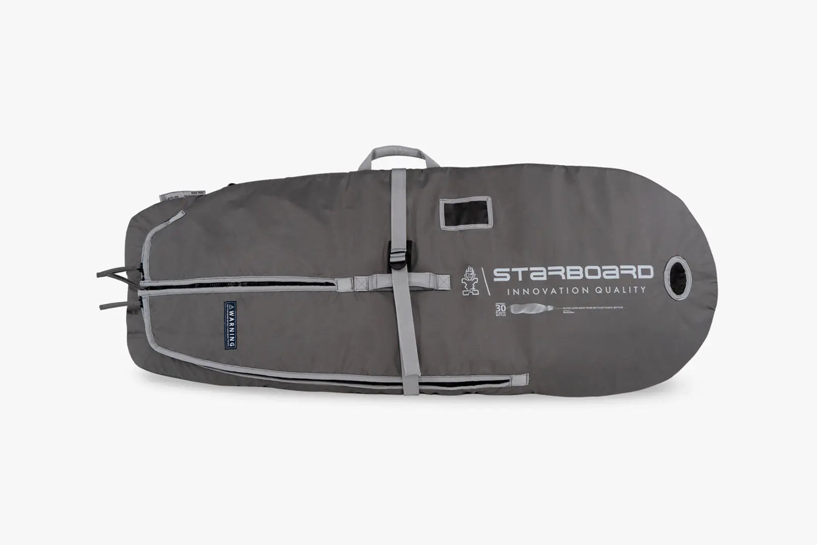 Stardboard foilboard bag with gray black accents for protection