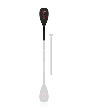 Black and red adjustable kayak blade add-on paddle