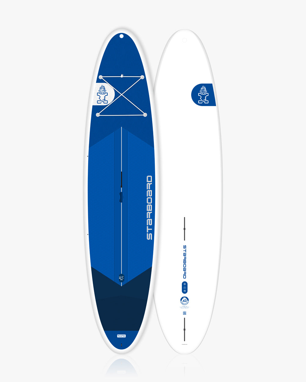 Stabba GO blue and white inflatable stand-up paddleboard