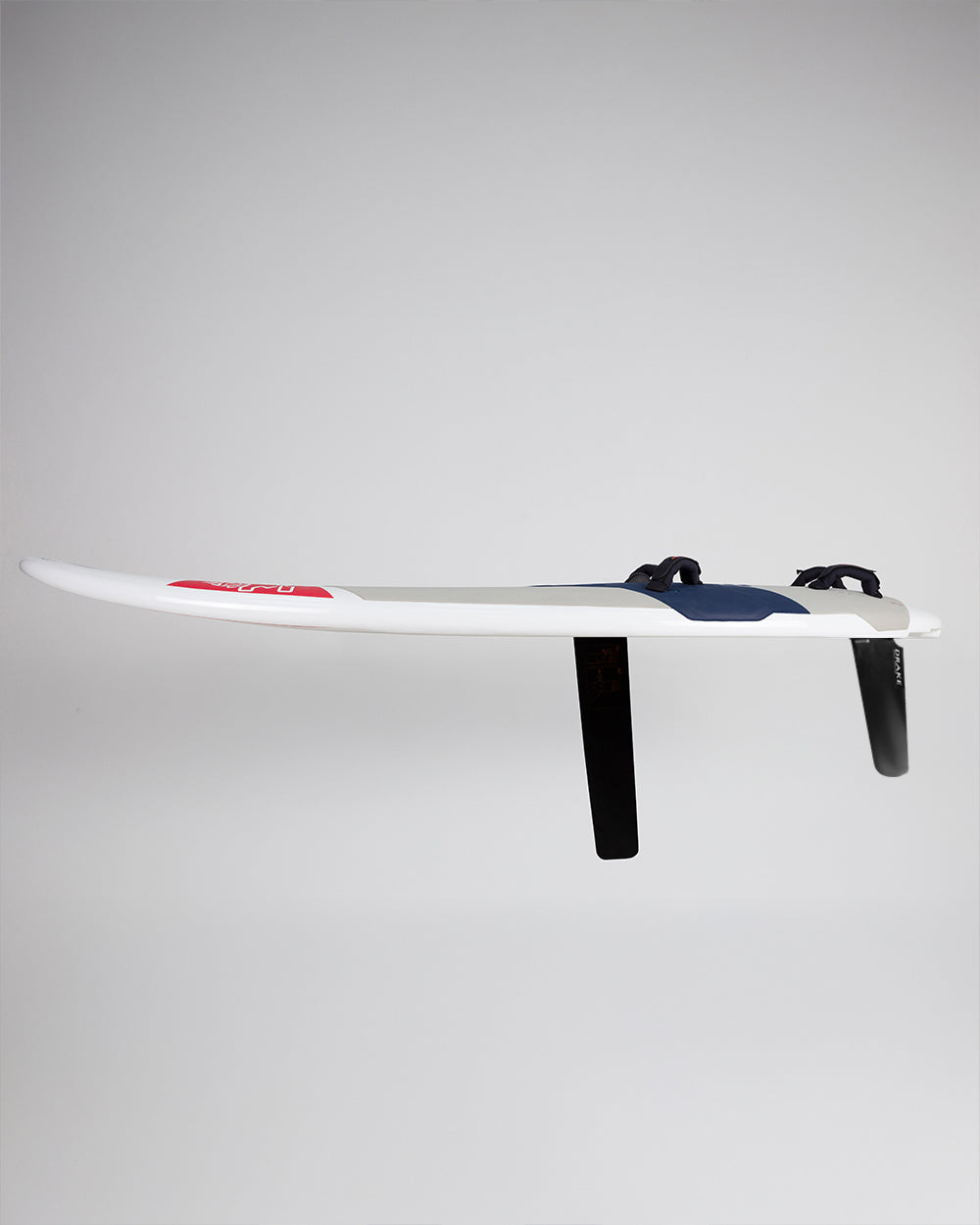 2019 Naish Hover Glide 5’6” Windsurfing Board with Black Fins and Red Accents